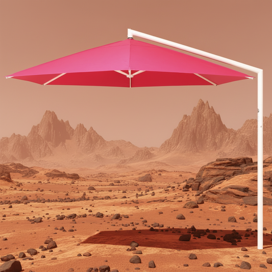 May Rialto runder Sonnenschirm 3m - elegantes Design für Hotels und Straßencafés oder Terrassen