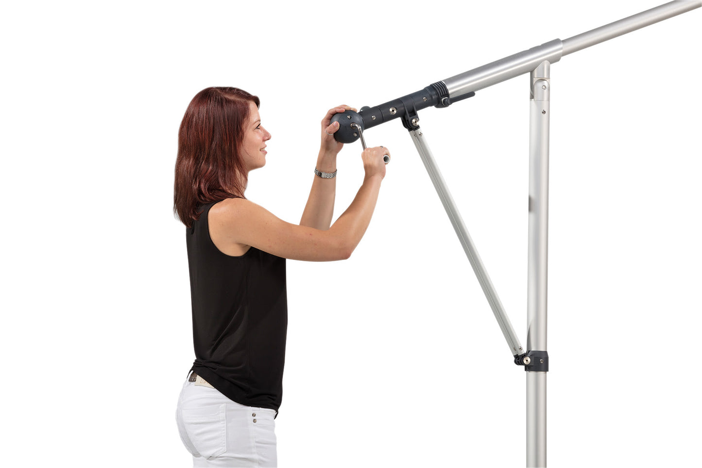 May Mezzo Handkurbel - müheloses Öffnen, Schließen und Neigen des Sonnenschirms