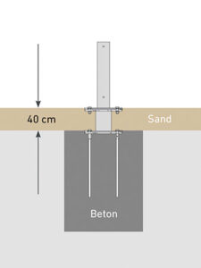 Bahama Pure | Bodenbefestigung Bodenhülse