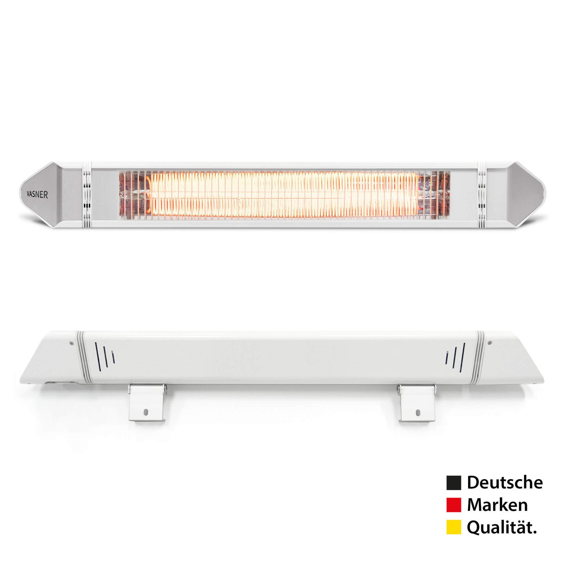 VASNER Teras 25 Basix weiß - einstufiger Design-Heizstrahler für Außenbereiche
