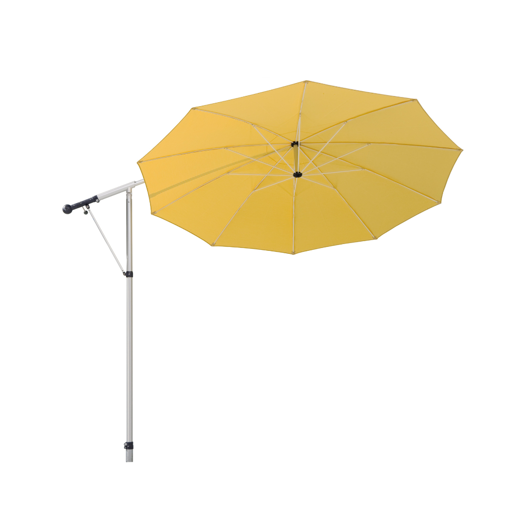 May Mezzo Sonnenschirm rund - neigbarer Gartenschirm mit Handkurbel
