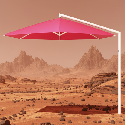 May Rialto runder Sonnenschirm 3m - elegantes Design für Hotels und Straßencafés oder Terrassen

