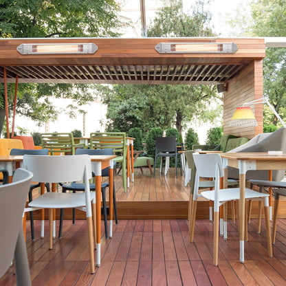 VASNER Teras 25 Basix 2500W weiß - leistungsstarker Terrassenstrahler für Gastronomie
