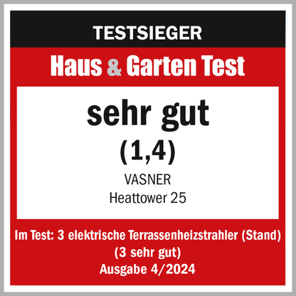VASNER HeatTower Haus & Garten Test - beste Wahl für Outdoor-Heizung

