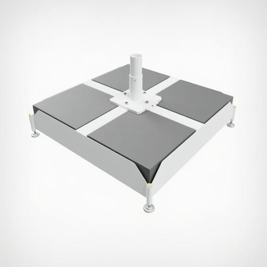 Bahama Jumbrella | Bodenbefestigung Stahlkassetten-Rahmen