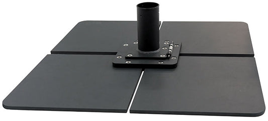 Bahama Jumbrella XL | Bodenbefestigung Stahlplattenständer mit 4 oder 8 Stahlplatten | 2-lagig