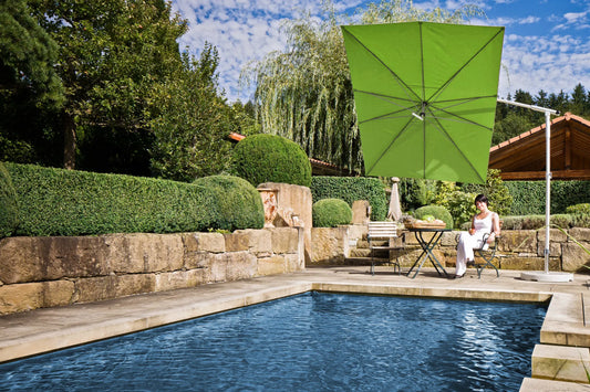 May Dacapo Ampelschirm mit Höhenverstellung - vielseitiger Sonnen- und Sichtschutz
