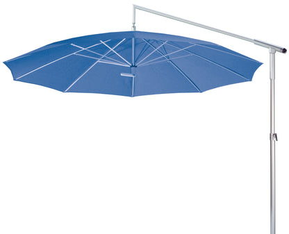 May Dacapo runder Sonnenschirm blau - vielseitiger Sonnenschutz für den Garten
