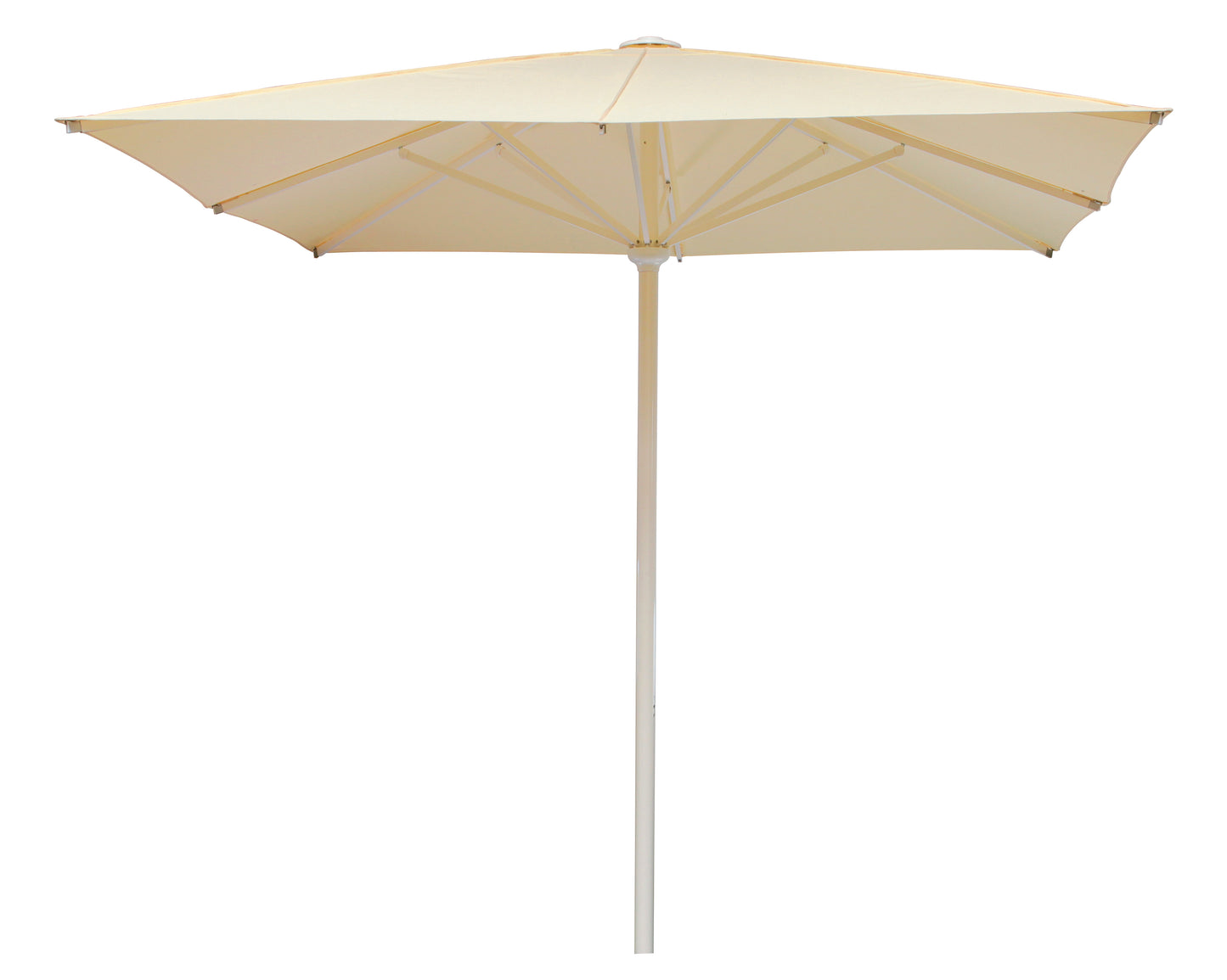 May Filius Sonnenschirm rechteckig 2,5x2,5m elfenbein - kompakter Gastronomieschirm
