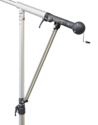 May Mezzo Sonnenschirm Rückseite - robuste Konstruktion für Privatgärten
