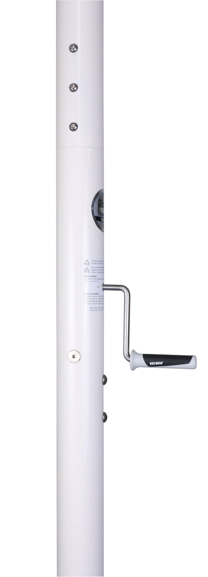 May Rialto Kurbelbedienung - einfaches Öffnen und Schließen des Gastronomieschirms
