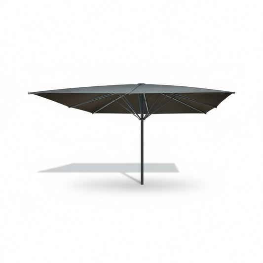 May Schattello Sonnenschirm rechteckig 4x5m basaltgrau - professioneller Gastronomieschirm
