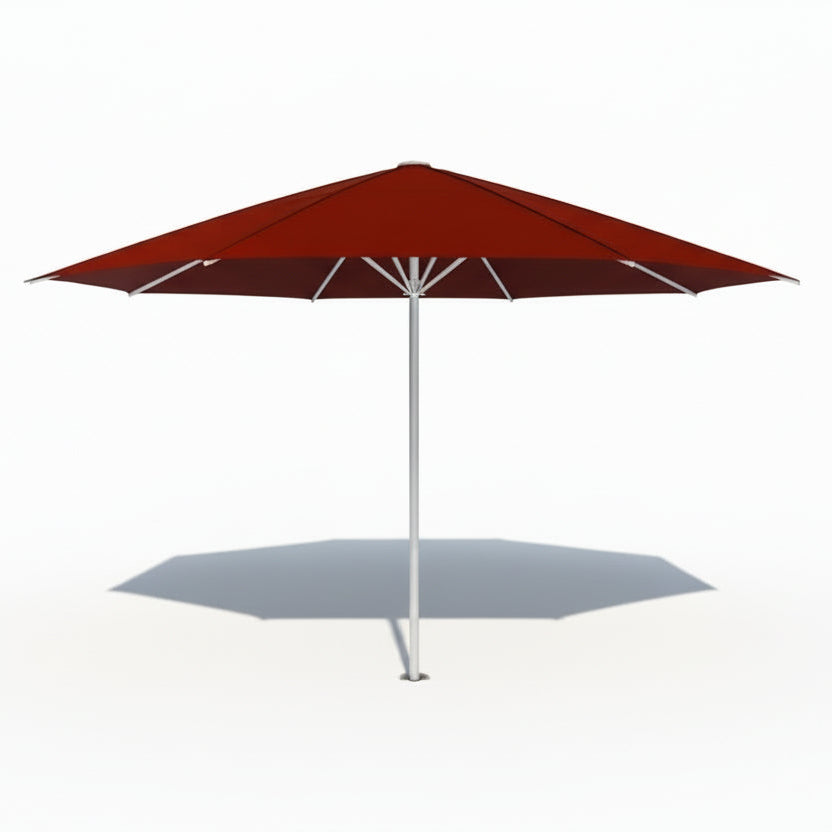 May Schattello Sonnenschirm rund 6m weinrot - professioneller Gastronomieschirm mit UV-Schutz
