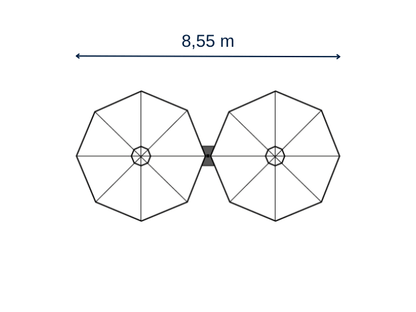 Prostor P6 - Ampelschirm 1-4 Schirme