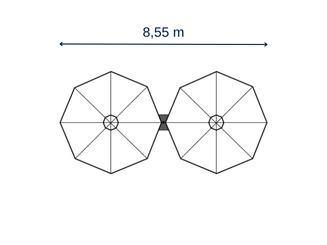 Prostor P6 - Ampelschirm 1-4 Schirme