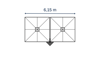 Prostor P6 - Ampelschirm 1-4 Schirme