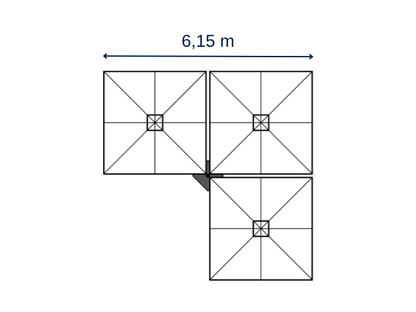 Prostor P6 - Ampelschirm 1-4 Schirme