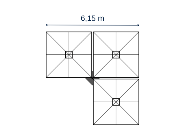 Prostor P6 - Ampelschirm 1-4 Schirme
