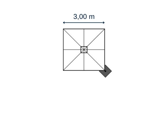 Prostor P6 - Ampelschirm 1-4 Schirme