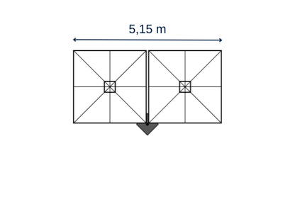 Prostor P6 - Ampelschirm 1-4 Schirme