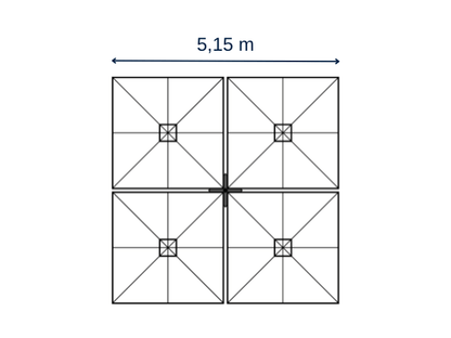 Prostor P6 - Ampelschirm 1-4 Schirme