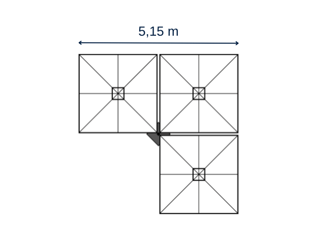 Prostor P6 - Ampelschirm 1-4 Schirme