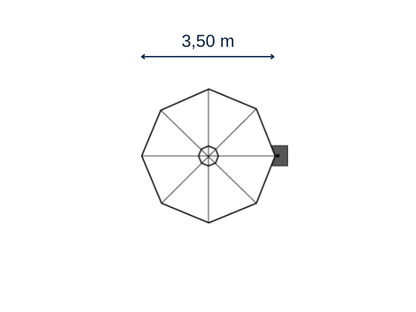 Prostor P6 - Ampelschirm 1-4 Schirme
