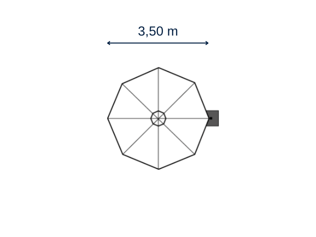 Prostor P6 - Ampelschirm 1-4 Schirme