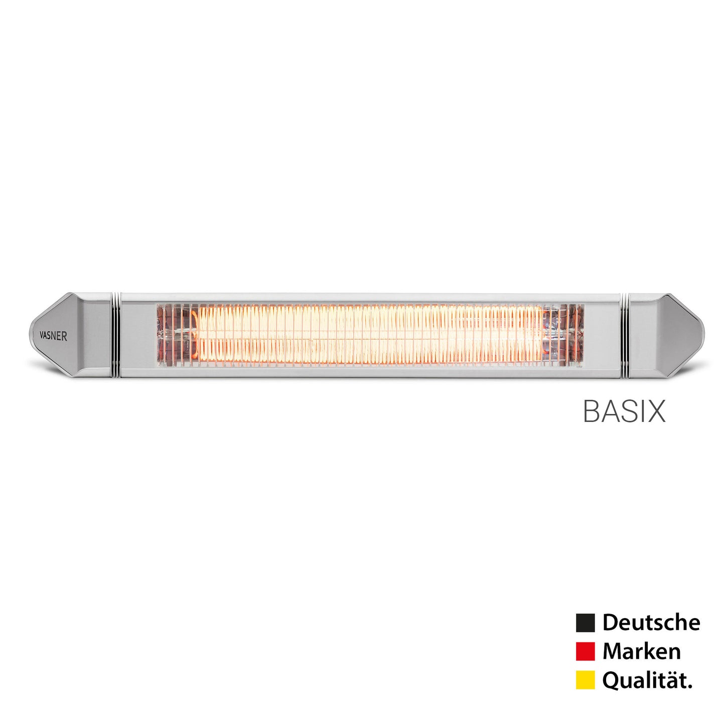 VASNER Teras 25 Basix Outdoor - effiziente Heizleistung mit Hauptschalter für sichere Stromabschaltung
