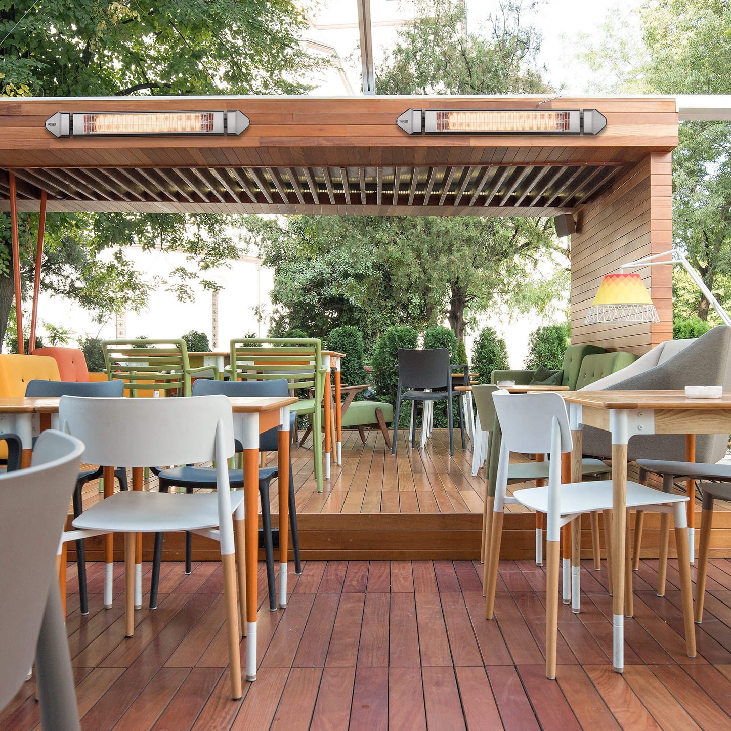 VASNER Teras 25 Basix 2500W schwarz - einstufiger Heizstrahler für große Terrassen
