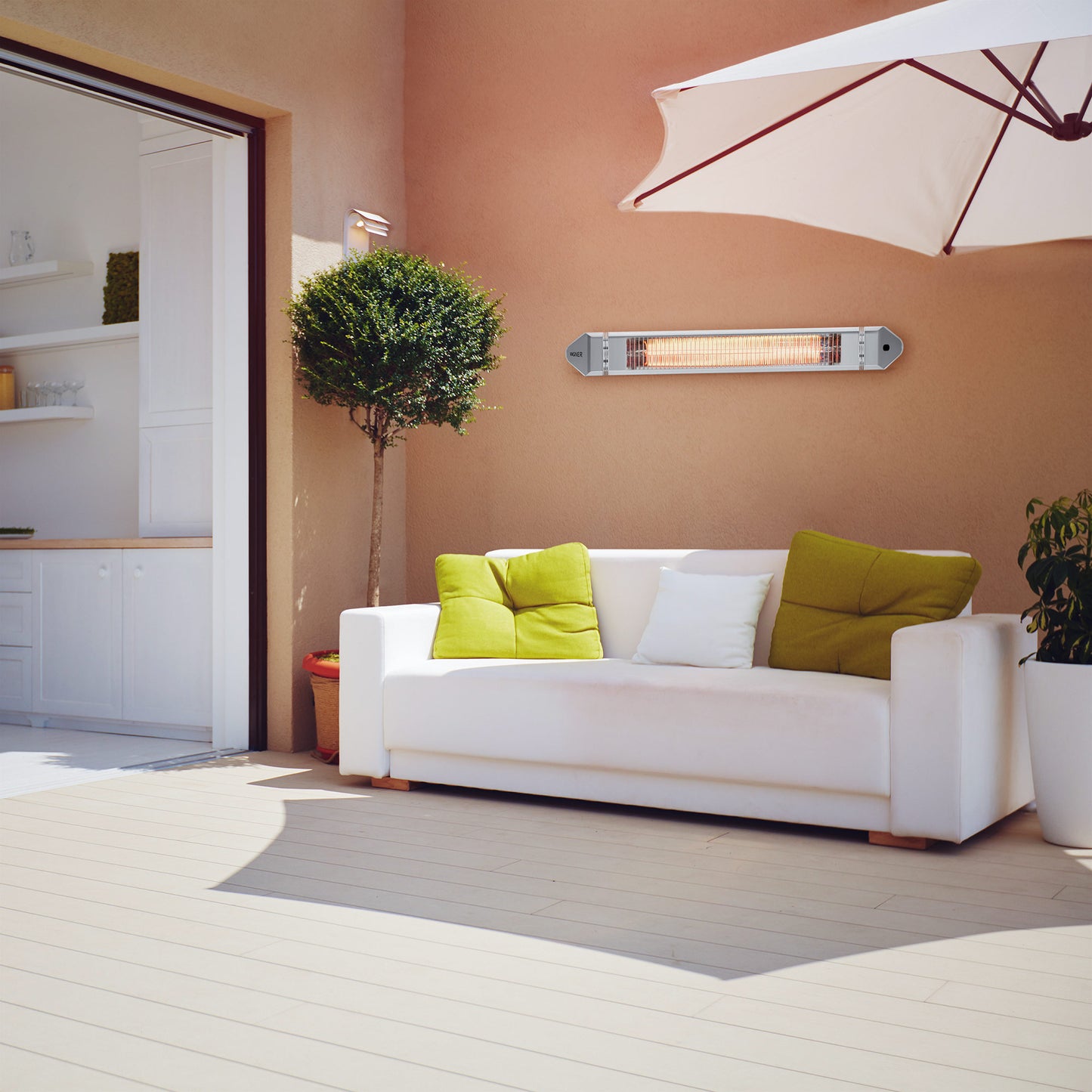 VASNER Teras 25 Wandmontage - elegantes Design für moderne Außenbereiche
