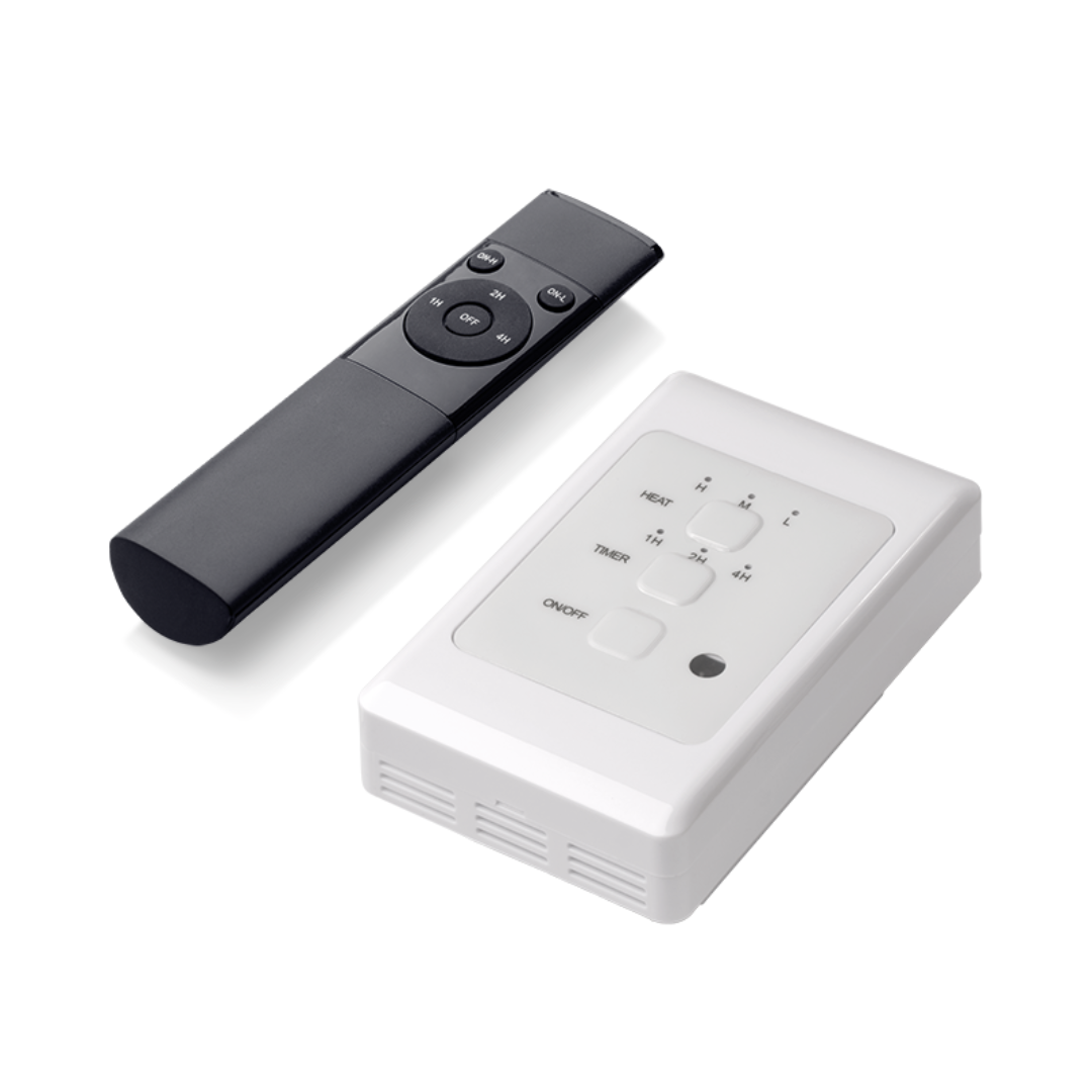 HEATSTRIP Fernbedienung und Zeitschalter - 4 Timer-Einstellungen und Dimmschalter für Intense, Elegance und Max
