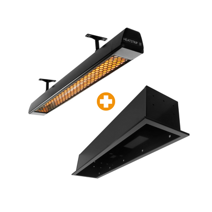 Heatstrip Intense Elektrische Terrassenheizung 2200 watt mit Montagerahmen