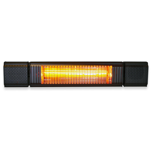 VASNER Appino BEATZZ Heizstrahler 2000W schwarz - 3-in-1 Infrarotstrahler mit Bluetooth und LED
