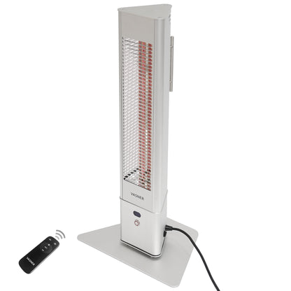 VASNER HeatTower Mini silber - flexible Wärme genau dort wo Sie sie brauchen
