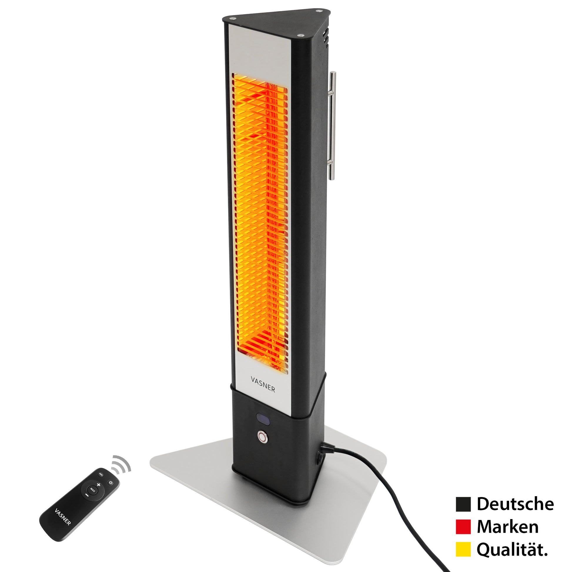 VASNER HeatTower Mini schwarz - intensive Wärme bei jedem Wetter
