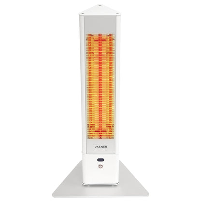 VASNER HeatTower Mini Heizstrahler 1500W weiß - IP65 Standgerät für Außenbereiche
