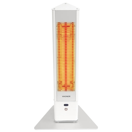 VASNER HeatTower Mini Heizstrahler 1500W weiß - IP65 Standgerät für Außenbereiche
