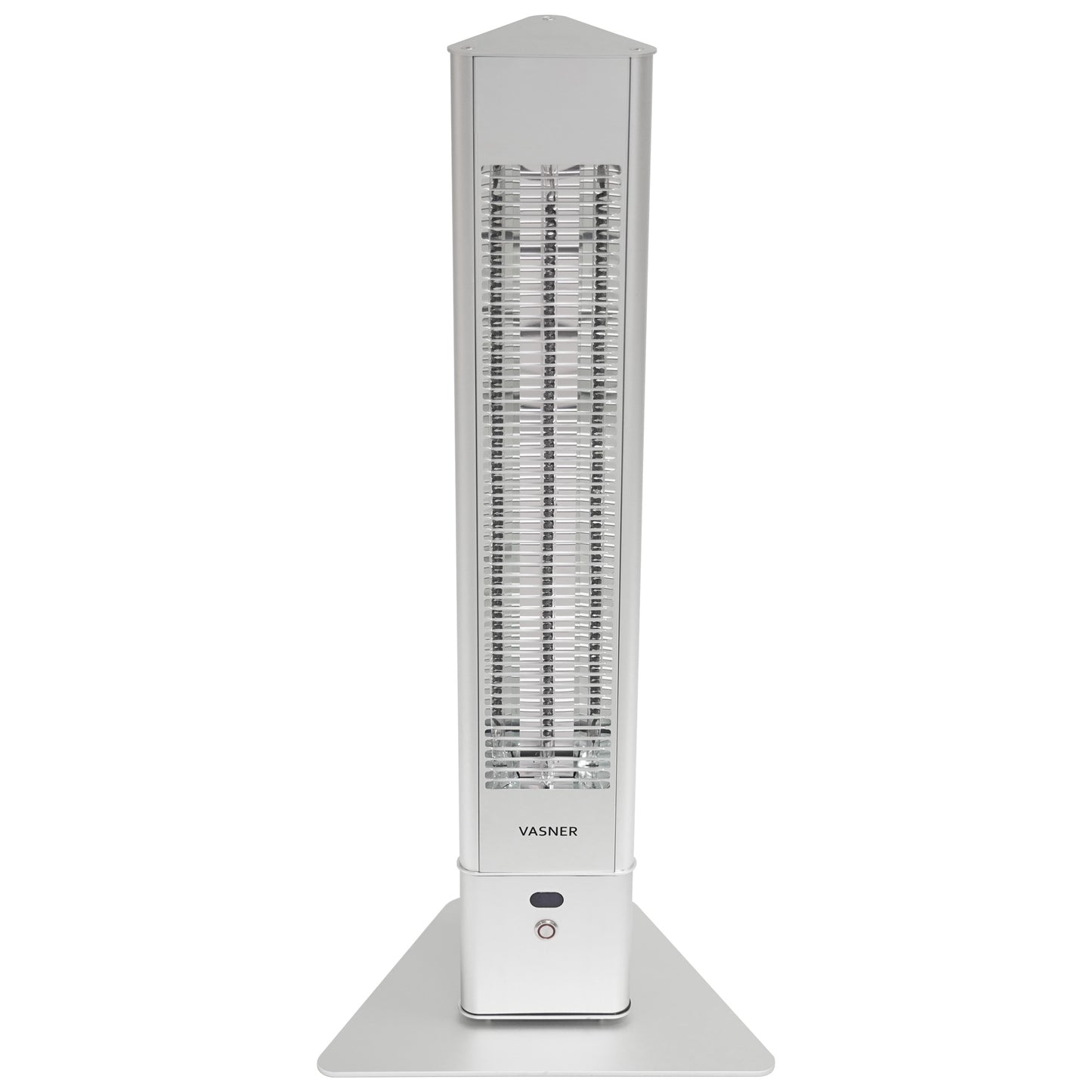VASNER HeatTower silber - robustes Aluminiumgehäuse mit Strahlwasserschutz
