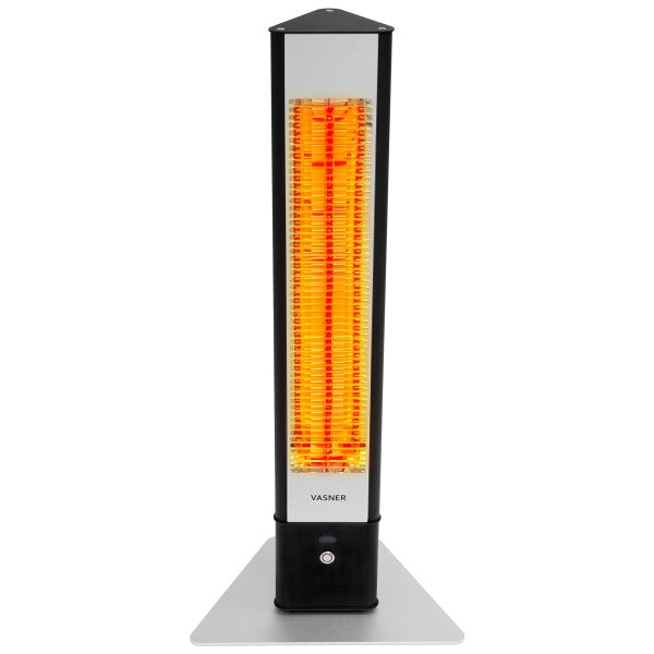 VASNER HeatTower Stand-Heizstrahler 2500W schwarz - intensive Wärme auf Knopfdruck
