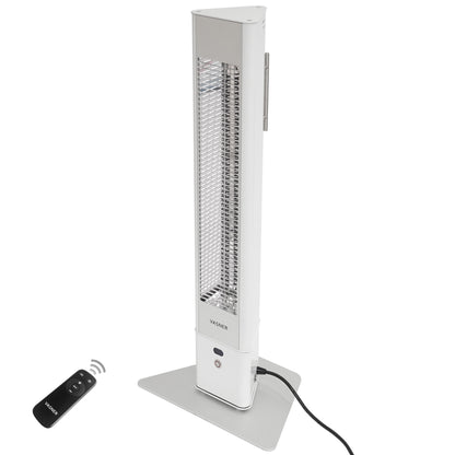 VASNER HeatTower weiß - komfortable Steuerung per Fernbedienung

