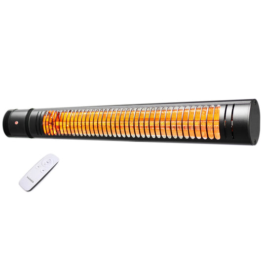 VASNER SlimLine X20 Terrassenheizstrahler 2000W schwarz - schlanker IP65 Infrarotstrahler
