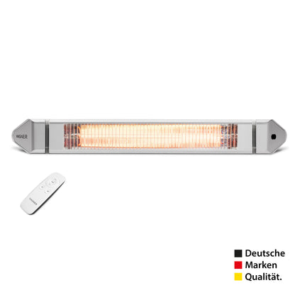 VASNER Teras 25 mit Fernbedienung - effiziente Wärme ohne störende Blendwirkung
