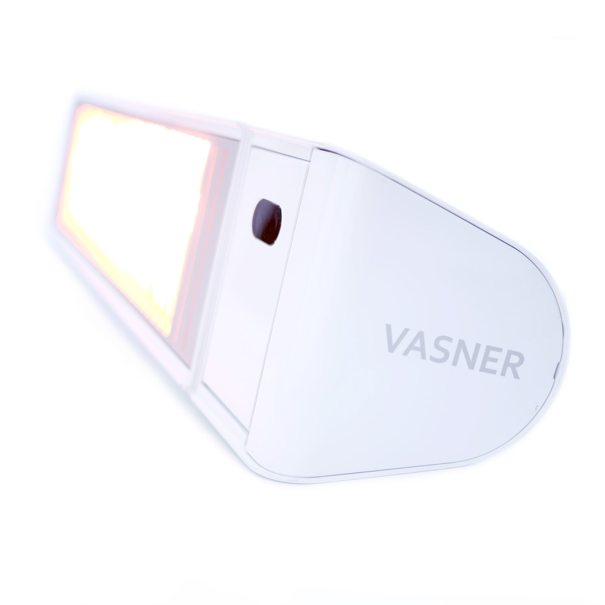 VASNER Teras X20 weiß Seitenansicht - IP65 wetterfester Heizstrahler für bis zu 25 m²
