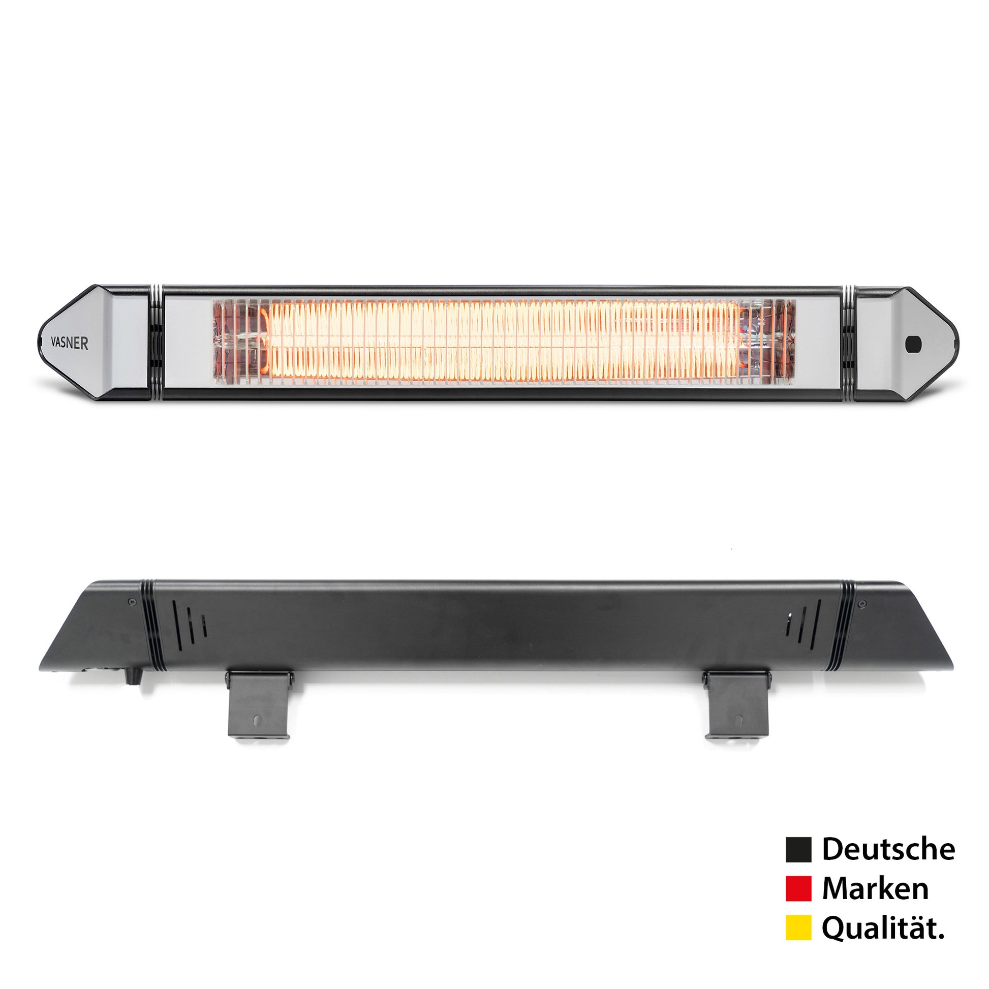 VASNER Teras 25 Terrassenstrahler schwarz - modernes schlankes Design
