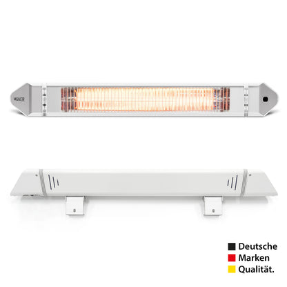VASNER Teras 25 Terrassenstrahler weiß - stilvolle Beheizung für Außenbereiche
