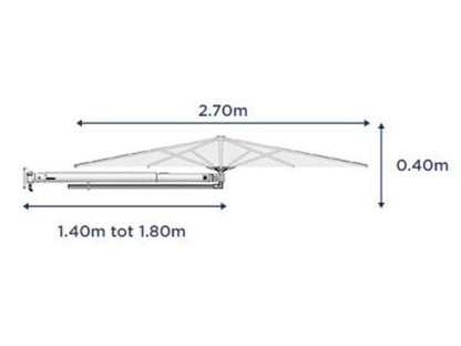 Prostor P3 Abmessungen - schnell aufspannbar und leicht zu verstauen

