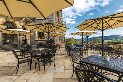 Bahama Jumbrella Gastronomieschirm rund - vielseitige Lösung für Hotels und Restaurants
