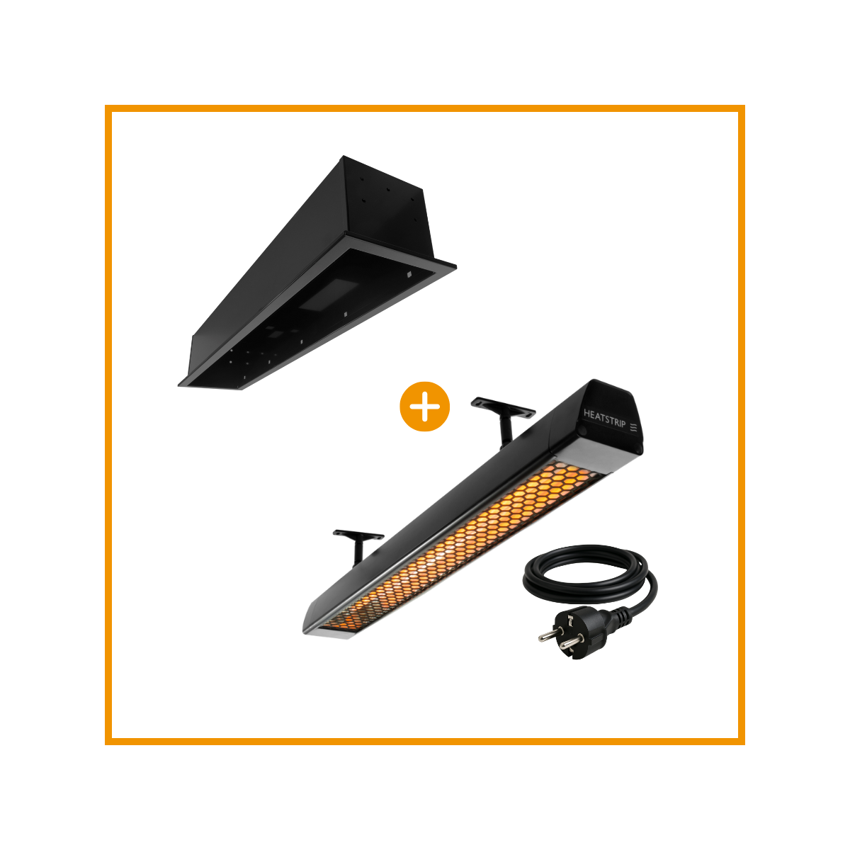 Heatstrip Intense Elektrische Terrassenheizung 2200 watt mit Montagerahmen